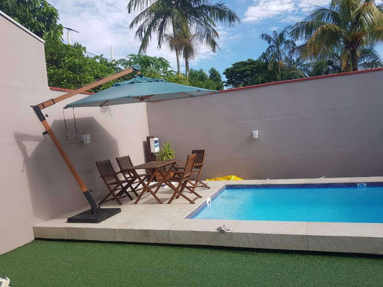 Ombrelone Slim Lateral  2.9m Redondo com base fibra - Cor VERDE MILITAR